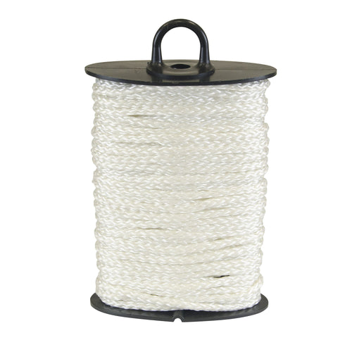 Hyper Tough 1/8" x 40' Nylon Diamond Braided Rope, White EasyOptionXY LLC