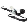 Hyper Tough 12 ft x 1 in Black Ratchet Tie-Down with Coated S-Hooks EasyOptionXY LLC