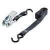 Hyper Tough 12 ft x 1 in Black Ratchet Tie-Down with Coated S-Hooks EasyOptionXY LLC
