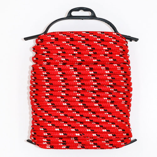 Hyper Tough Polypropylene, Diamond Braided Rope, Red, 1/4 inch x 100 feet EasyOptionXY LLC