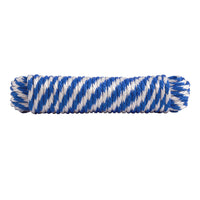 Hyper Tough Item# BWSBP850W-P-HT, Polypropylene Solid Braid Rope, Blue and White, 3/8" x 50', 1 Each EasyOptionXY LLC