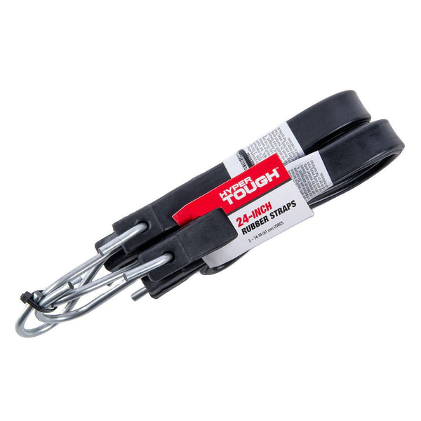 Hyper Tough Rubber Strap Bungee Cords, 24 inch, 2 Pack EasyOptionXY LLC