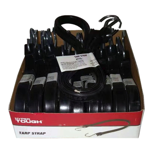 Hyper Tough, Rubber Strap Bungee Cords, 21 inch, 1 Pack, 0.2 lb EasyOptionXY LLC