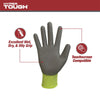 Hyper Tough Hi-Visibility Glove, Polyester Coating, Neon Green, Size Extra-Large, 3 Pairs EasyOptionXY LLC