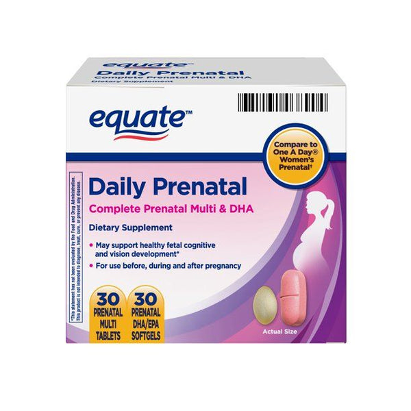 Equate Daily Prenatal Multi & DHA; 60 Count EasyOptionXY LLC