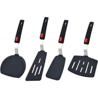 Silicone Spatula Turner, 4-Pack Spatulas 600¡ãF Heat Resistant Set for Nonstick Cookware, Kitchen Cooking Utensils BPA Free Rubber Egg, Crepe, Pancake,Burger,Fish EasyOptionXY LLC