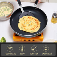 Silicone Spatula Turner Set of 4, 600¡ãF Heat Resistant Cooking Spatulas for Nonstick Cookware, Large Flexible Kitchen Utensils BPA Free Rubber Spatula Set for Egg, Pancake, Fish, Burger EasyOptionXY LLC