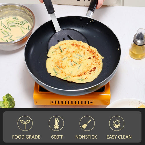 Silicone Spatula Turner Set of 4, 600¡ãF Heat Resistant Cooking Spatulas for Nonstick Cookware, Large Flexible Kitchen Utensils BPA Free Rubber Spatula Set for Egg, Pancake, Fish, Burger EasyOptionXY LLC