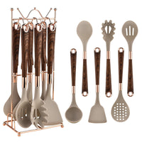 Silicone Kitchen Utensil Set, 7 Pieces Nonstick Cooking Utensil Set with Holder, Heat Resistant Cookware Silicone Spatulas Set, Kitchen Tool Set for Cooking EasyOptionXY LLC