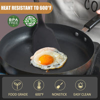 Silicone Cooking Utensils Set, Luxury 7 Pcs Kitchen Utensils Set with Hanging Holder, Heat Resistant Spatula Turner Set for Nonstick Cookware, Kitchenware Sets for Kitchen Home Restaurant EasyOptionXY LLC