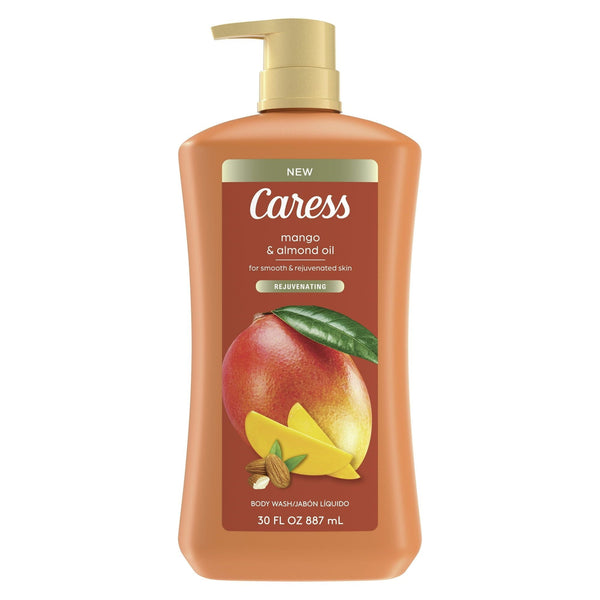 Caress Body Wash for Women, Mango & Almond Oil Shower Gel for Dry Skin 30 fl oz EasyOptionXY LLC