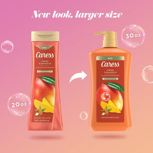 Caress Body Wash for Women, Mango & Almond Oil Shower Gel for Dry Skin 30 fl oz EasyOptionXY LLC