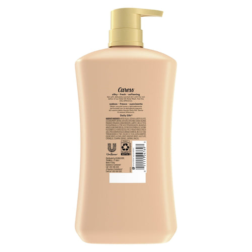 Caress Body Wash for Women, Daily Silk White Peach & Orange Blossom for Dry Skin 30 fl oz EasyOptionXY LLC