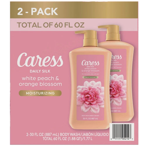 Caress Daily Silk Hydrating Body Wash Peach and Orange Blossom 30 Fl Oz (2 Pk) EasyOptionXY LLC