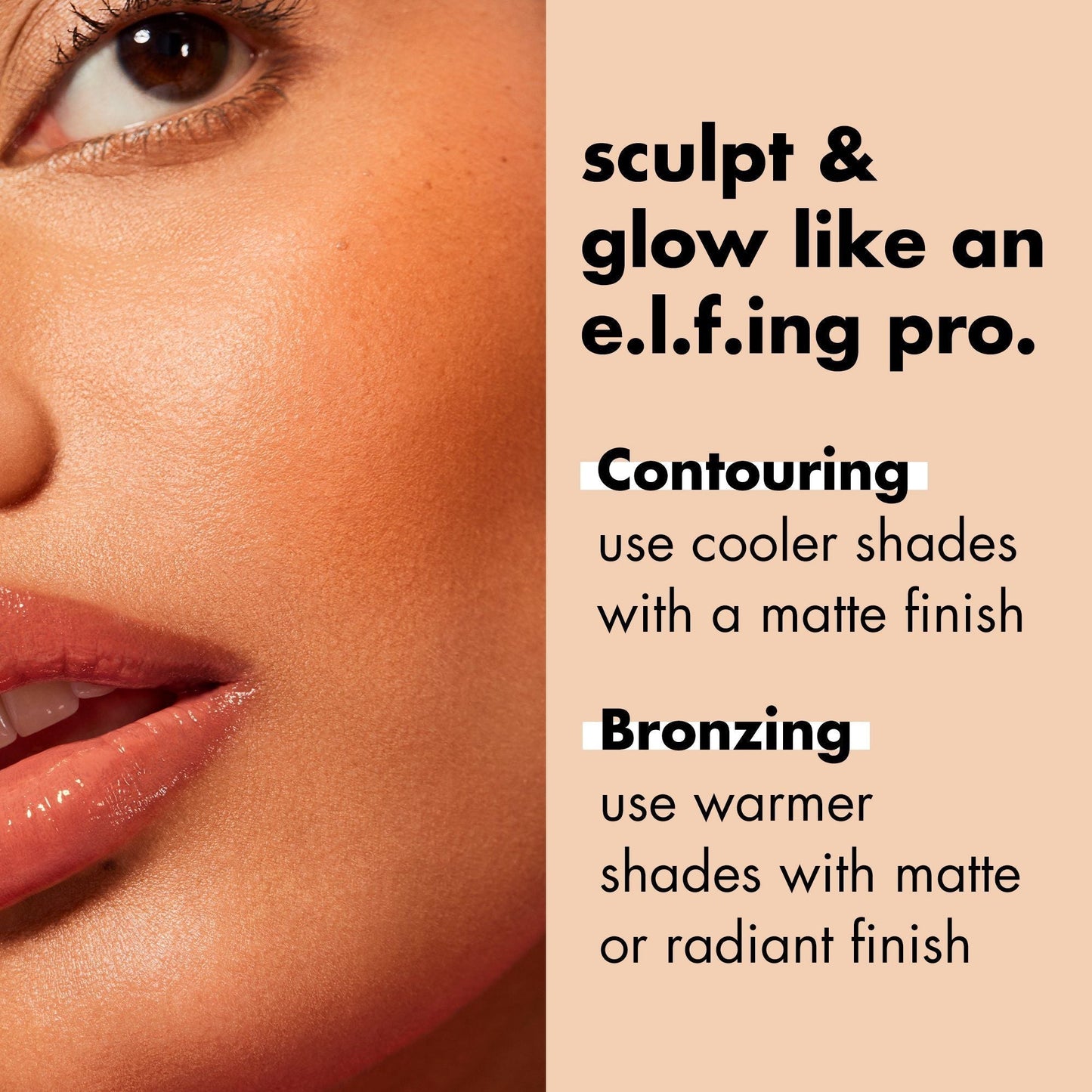 e.l.f. Primer-Infused Matte Bronzer, Tan O'Clock, 0.35oz EasyOptionXY LLC