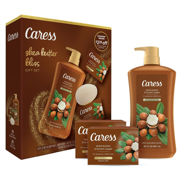 Caress Shea Butter Bliss Body Wash for Women Skincare Gift Set EasyOptionXY LLC