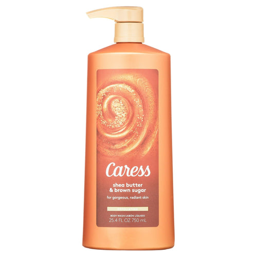 Caress Body Wash for Women, Shea Butter & Brown Sugar Shower Gel for Dry Skin 25.4 fl oz EasyOptionXY LLC