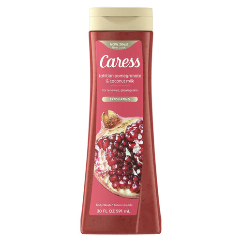 Caress Body Wash for Women, Tahitian Pomegranate & Coconut Shower Gel for Dry Skin 20 oz EasyOptionXY LLC