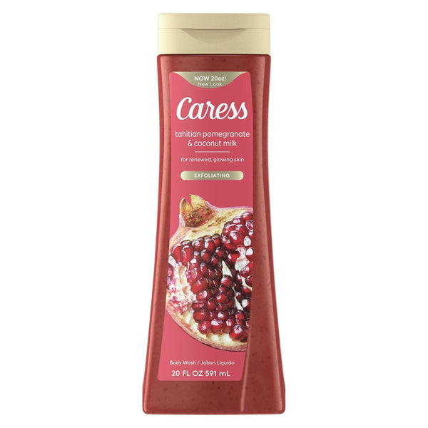 Caress Body Wash for Women, Tahitian Pomegranate & Coconut Shower Gel for Dry Skin 20 oz EasyOptionXY LLC