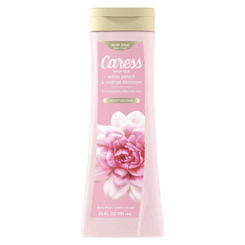 Caress Body Wash for Women, Daily Silk White Peach & Orange Blossom for Dry Skin 20 fl oz EasyOptionXY LLC