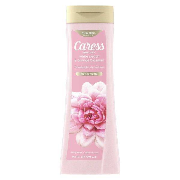 Caress Body Wash for Women, Daily Silk White Peach & Orange Blossom for Dry Skin 20 fl oz EasyOptionXY LLC