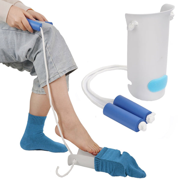 KEKOY Easy on and off Sock Aid, Pulling Assist Device - Sock Helper Aide Tool with Foam Handles - Sock Assist Device for Elderly, Senior, Pregnant, Diabetics EasyOptionXY LLC