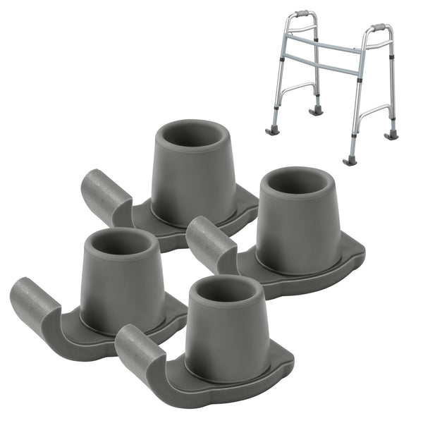 KEKOY 4Pack Walker Ski Glides, Fits 1.1" Shaft,Durable and Smooth Walker Accessories, Universal Fit Walker Feet Replacement, Gary EasyOptionXY LLC