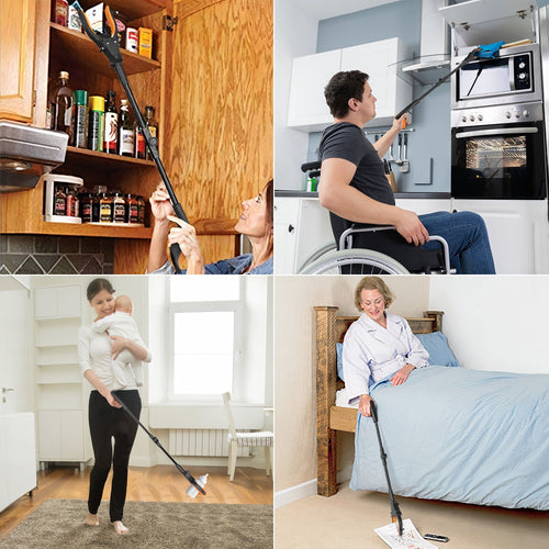 32" Reacher Grabber Tool with Light, Kekoy Trash Claw Grabber Reaching Assist Pick up Tool Orange EasyOptionXY LLC