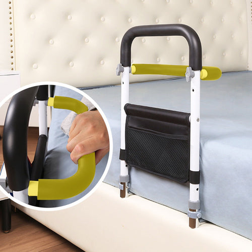 KEKOY Bed Rail for Seniors, Adjustable Bed Assist Bar with Two Handle & Storage Pocket Bed Rails for Elderly Adult, Handicap- Bed Rails for Full Size Bed EasyOptionXY LLC