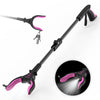 Kekoy 32'' Folding Grabber Reacher Tool with Light, Trash Grabber Reaching Pick up Aluminum Purple EasyOptionXY LLC