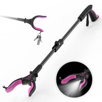 Kekoy 32'' Folding Grabber Reacher Tool with Light, Trash Grabber Reaching Pick up Aluminum Purple EasyOptionXY LLC