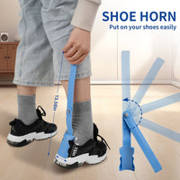 KEKOY 3 Pieces Sock Aid Kit, Easy on and off Sock Slider, Plastic Shoe Horn and Sock Remover, Sock Helper Aide Tool, Sock Assist Device for Elderly, Disabled and Pregant,Pull up Assistance Help EasyOptionXY LLC