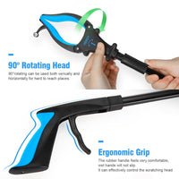 Kekoy Grabber Reaching Tool, 2 Pack 32" Foldable Trash Pickup Reacher for The Disabled, Blue EasyOptionXY LLC