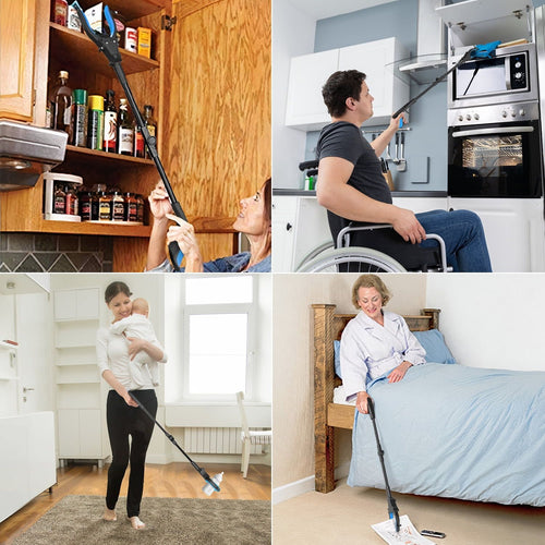 Kekoy Grabber Reaching Tool, 2 Pack 32" Foldable Trash Pickup Reacher for The Disabled, Blue EasyOptionXY LLC