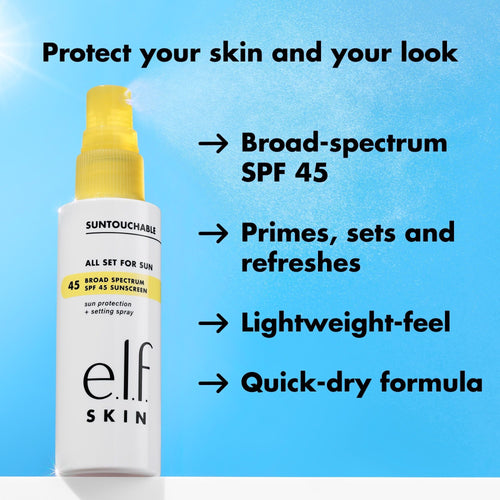 e.l.f. SKIN Suntouchable All Set for Sun SPF 45, 2 fl oz EasyOptionXY LLC