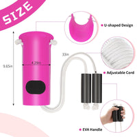 KEKOY Sock Aid Device for Seniors, Sock Aid with Foam Handles, Sock Helper Easy on Easy off, Sock Aid Pull on, Rose Red EasyOptionXY LLC