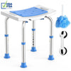 KEKOY Shower Chair for Inside Shower, FSA/HSA Eligible Medical Alloy Bath Stool for Seniors, Pregnancy & Disabled - Adjustable Support Bathroom Stools for Adults w/Grab Bar EasyOptionXY LLC