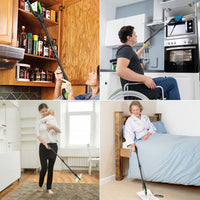 Kekoy 2-Pack 32" Foldable Reacher Grabber Tool with Light and Magnet, 360¡ã Rotating Head, Trash Picker Grabber, Reaching Assist Tool for Litter Pick up, Claw Grabbers for Elderly, Arm Extension EasyOptionXY LLC