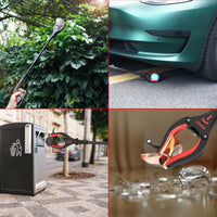 Kekoy 32 Inch Grabber Reacher Tool, Foldable Grabber with Light, Extra Long Grabbers for Elderly Grab It Reaching Tool, Trash Pick up Stick, Picker Upper Heavy Duty, Red EasyOptionXY LLC