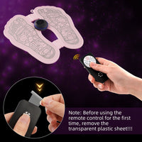 KEKOY EMS Foot Massager Electric Foot Stimulator Massager, Romote Contral USB Rechargeable Foot Massage Pad with 8 Modes 19 Intensity Promote Blood Circulation, Pink EasyOptionXY LLC