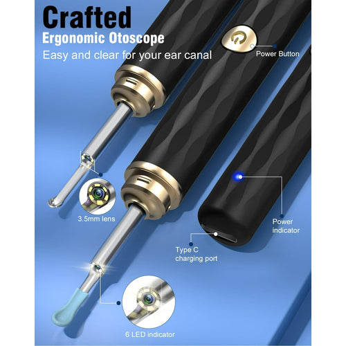 Ear Wax Removal, 1296P HD Camera, KEKOY Ear Cleaner Wireless Ear Cleaning Otoscope with 13 Pcs Kit EasyOptionXY LLC