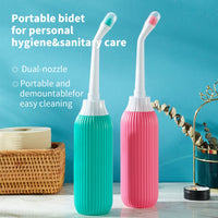 KEKOY 2 Pack Portable Bidet for Travel, Handheld Bidet Sprayer with Travel Bag, 500ML Capacity Travel Bidet for Personal Hygiene Cleaning, Pink & Green EasyOptionXY LLC