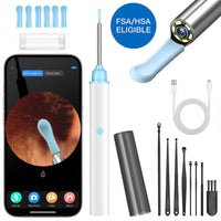 KEKOY Ear Wax Camera Removal Tools, Ear Cleaner with 6 LED Lights and 8 Pcs Ear Clean Set, Ear Wax Removal with Camera, Ear Cleaning Kit for iPhone, iPad, Android EasyOptionXY LLC