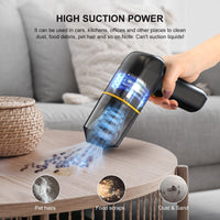 KEKOY Small Car Vacuum Cleaners Cordless, Mini Handheld Portable Vacuum Cleaners Cordless for Car, Home, Office, Dorm, Pet Hair, Black EasyOptionXY LLC