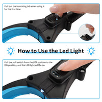 Kekoy 44'' Extended Grabber Reacher Tool, Grabbers for Elderly Grab It Reaching Tool with Light, Foldable Pickup Tool Trash Stick with Magnetic, Reachers Assist and Grabbers for Seniors, Blue EasyOptionXY LLC