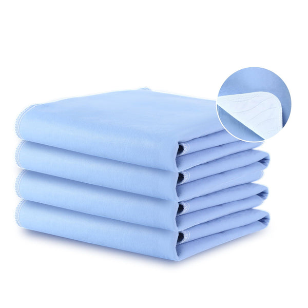 KEKOY Reusable & Washable 34x36 inch Bed Pads for Incontinence, 4 Pack Waterproof Pee Pads for Adults, Babies, Seniors, and Pets EasyOptionXY LLC
