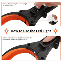 Kekoy 44" Extra Long Grabber Reaching Tool, Foldable Reacher Grabber Pickup Tool with Light, Grabbers for Elderly Trash Picker Grabber, Orange EasyOptionXY LLC