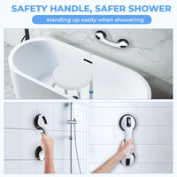 KEKOY Upgraded Adjustable Bath Stool w/Grab Bar, FSA/HSA Eligible Shower Stools for Inside Shower Anti-Slip Round Plastic Bathroom Seats,Tool-Free Bath Chairs for Seniors EasyOptionXY LLC