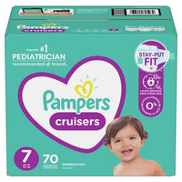 Pampers Cruisers Active Fit Taped Diapers Size 7, 70 Count EasyOptionXY LLC