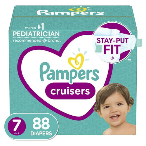 Pampers Cruisers Active Fit Taped Diapers Size 7, 80 Count EasyOptionXY LLC